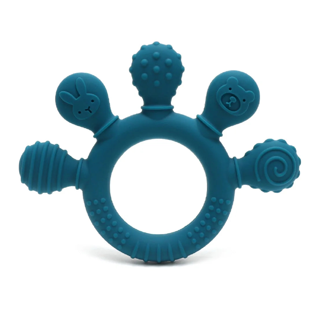 Textured Silicone Baby Teether – BPA-Free & Safe for Gums