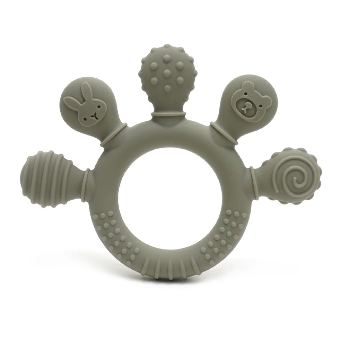 Textured Silicone Baby Teether – BPA-Free & Safe for Gums