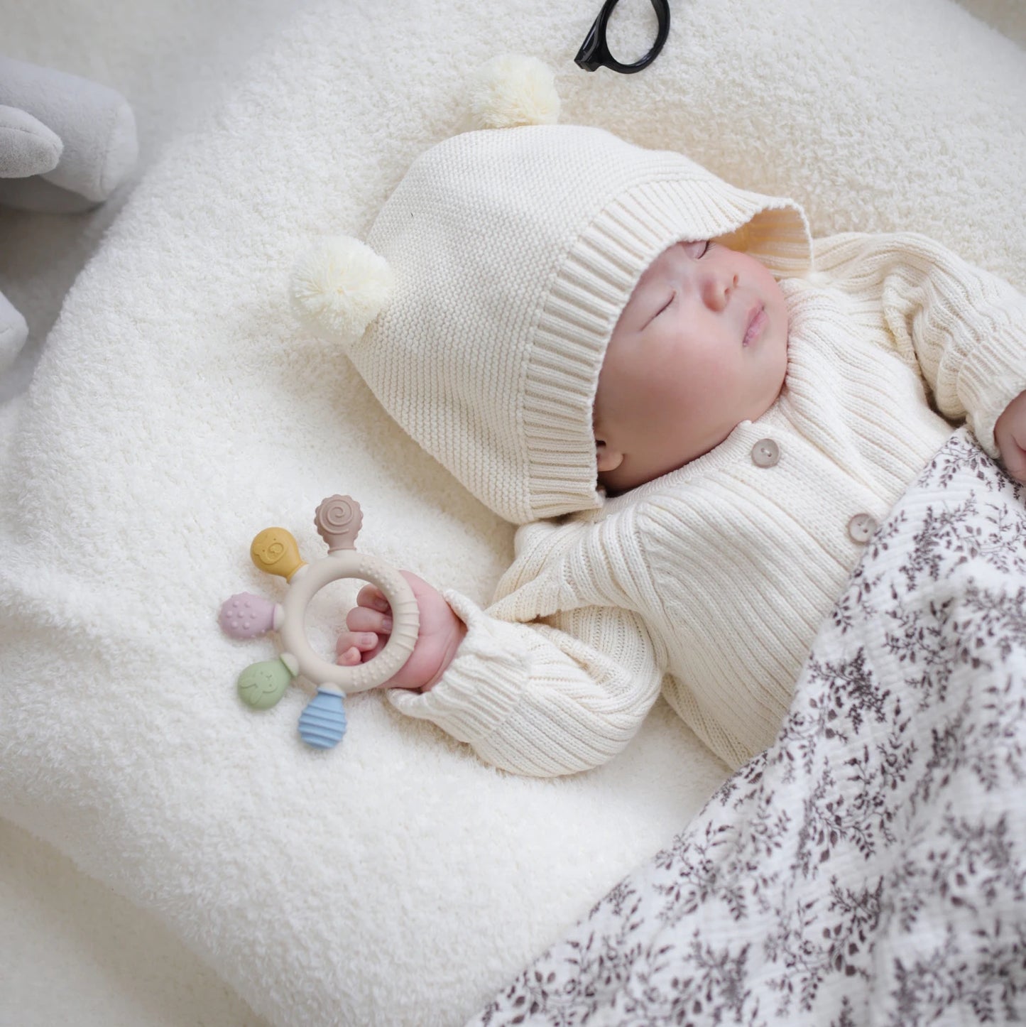 Textured Silicone Baby Teether – BPA-Free & Safe for Gums