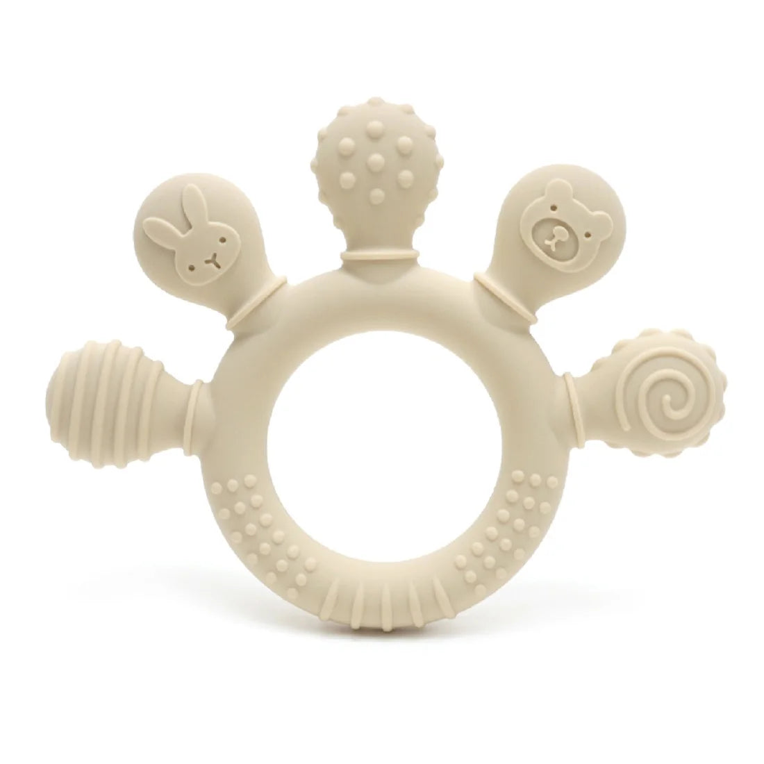 Textured Silicone Baby Teether – BPA-Free & Safe for Gums