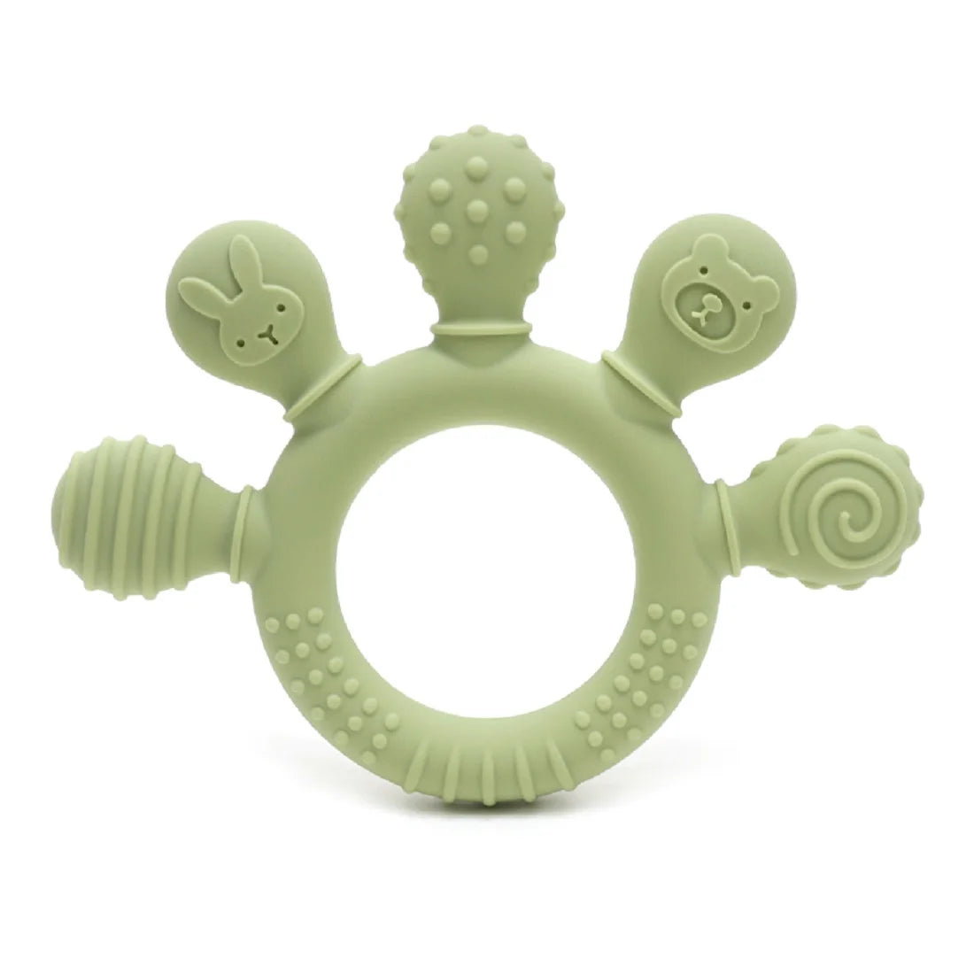 Textured Silicone Baby Teether – BPA-Free & Safe for Gums