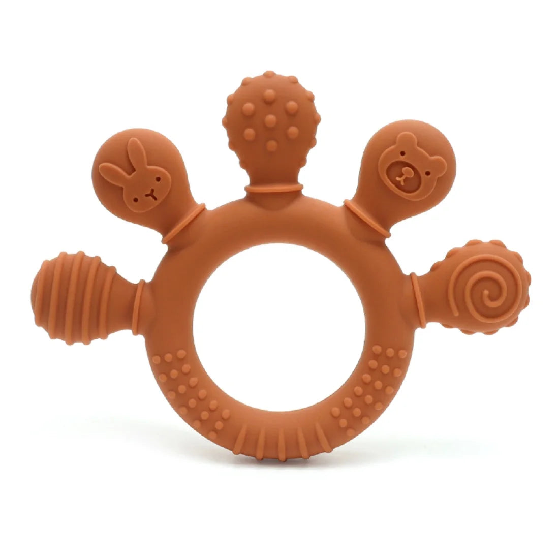 Textured Silicone Baby Teether – BPA-Free & Safe for Gums