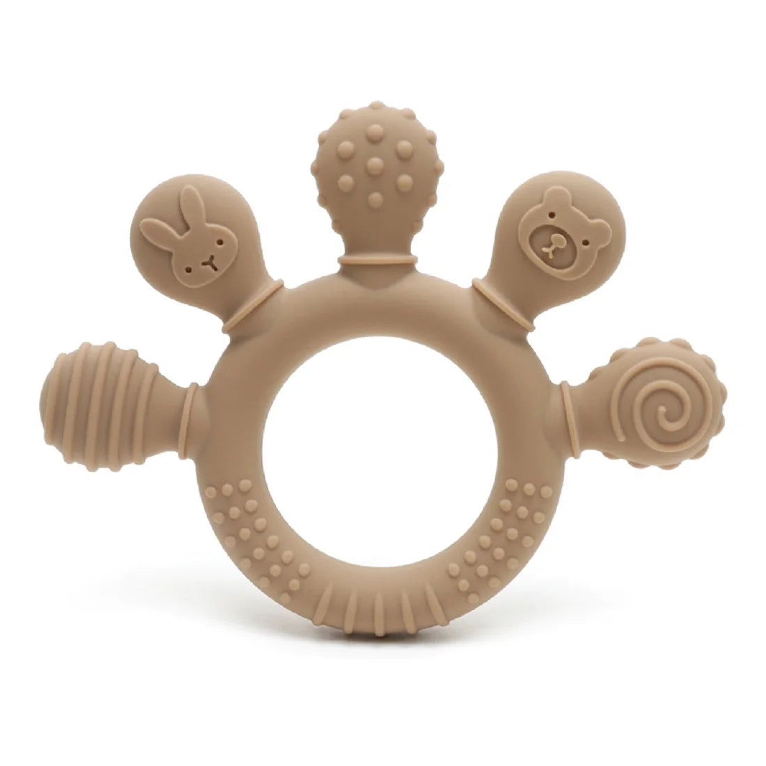 Textured Silicone Baby Teether – BPA-Free & Safe for Gums