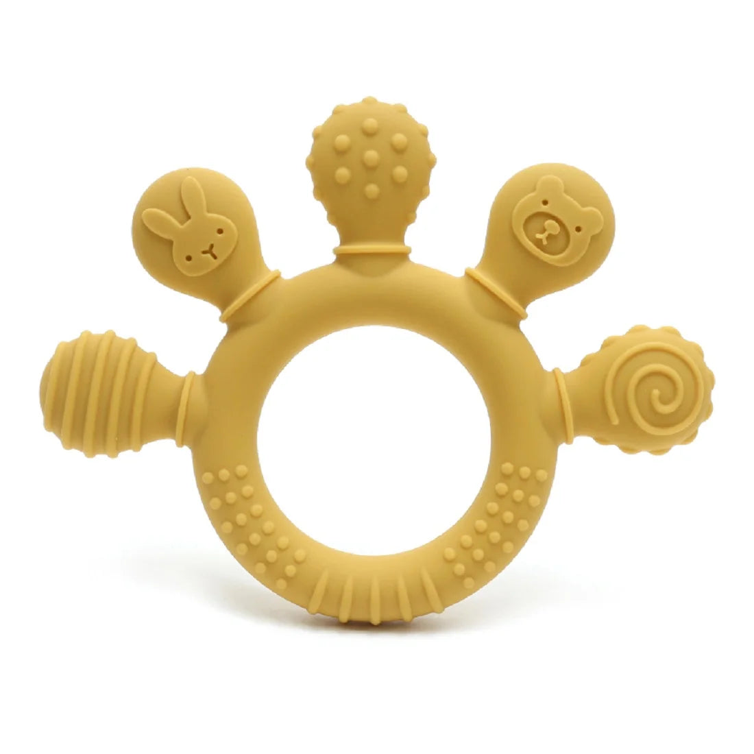 Textured Silicone Baby Teether – BPA-Free & Safe for Gums
