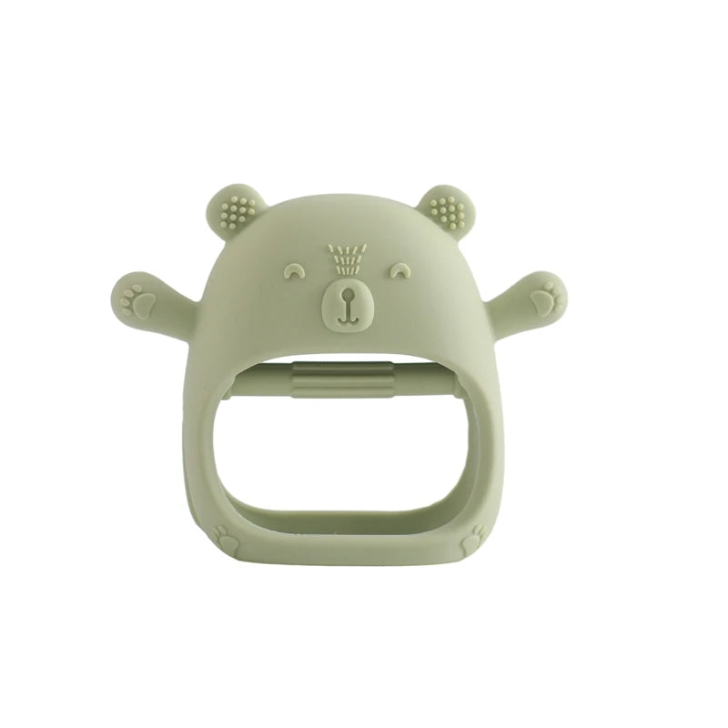 Bear Silicone Teether – Soft, BPA-Free & Baby Safe