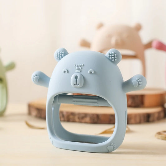 Bear Silicone Teether – Soft, BPA-Free & Baby Safe