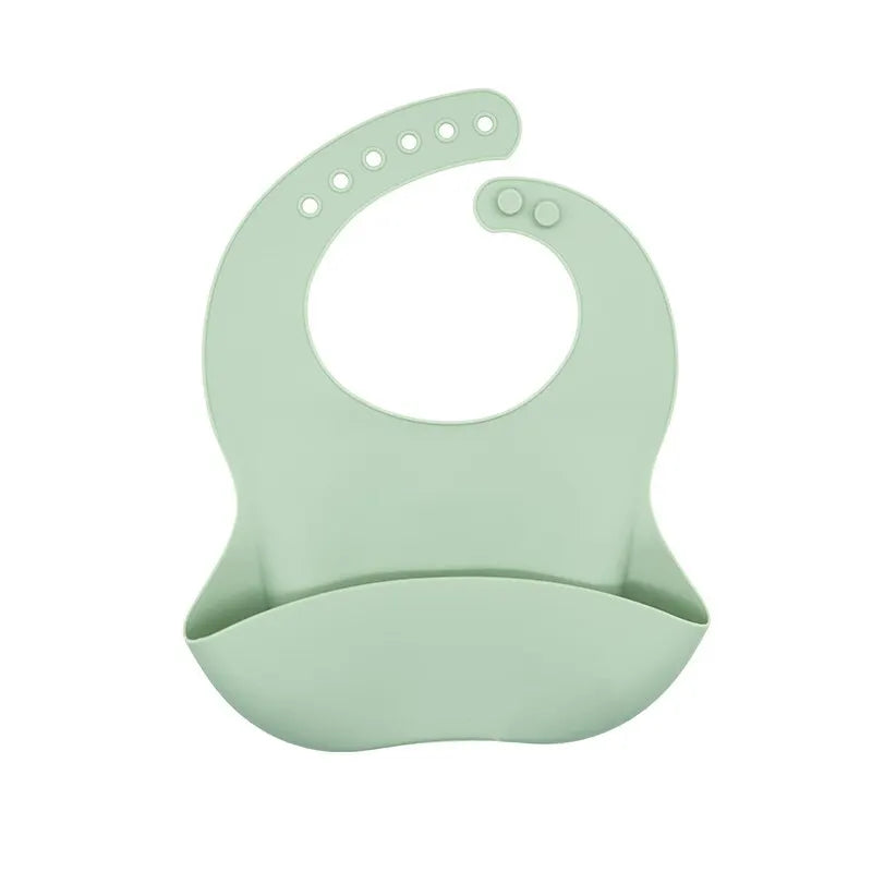 Silicone Baby Bib – Adjustable, Waterproof & Easy to Clean