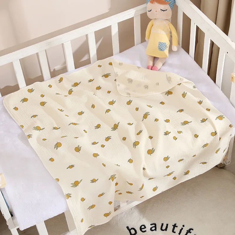 Mini Muslin Baby Blanket – 76x76cm | Soft Cotton & Assorted Prints