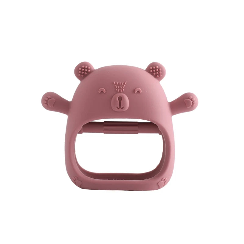 Bear Silicone Teether – Soft, BPA-Free & Baby Safe