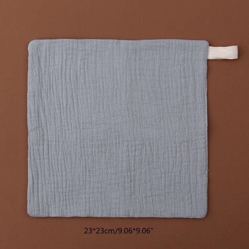 5-Piece Muslin Baby Washcloth Set – Neutral Tones