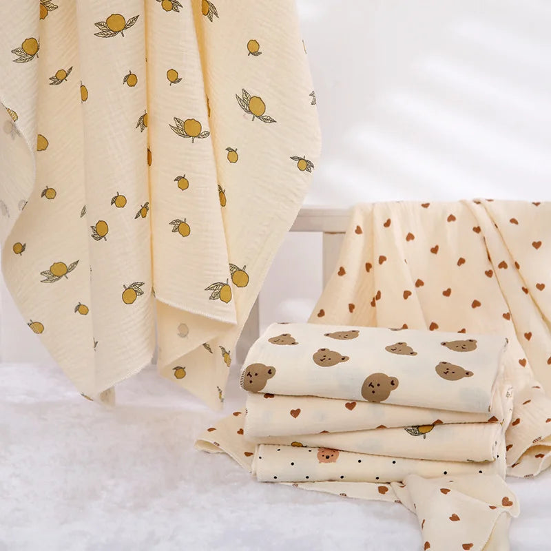 Mini Muslin Baby Blanket – 76x76cm | Soft Cotton & Assorted Prints
