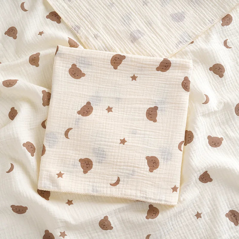 Mini Muslin Baby Blanket – 76x76cm | Soft Cotton & Assorted Prints