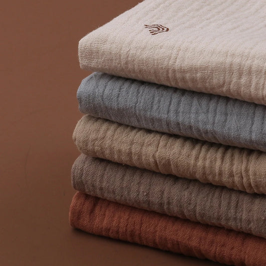 5-Piece Muslin Baby Washcloth Set – Neutral Tones