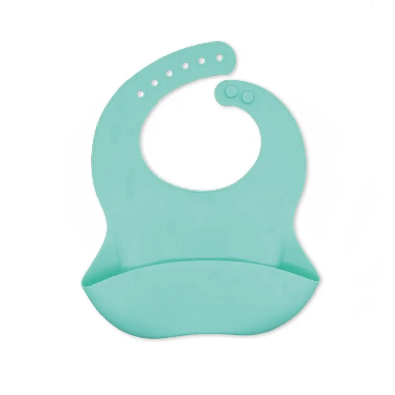 Silicone Baby Bib – Adjustable, Waterproof & Easy to Clean