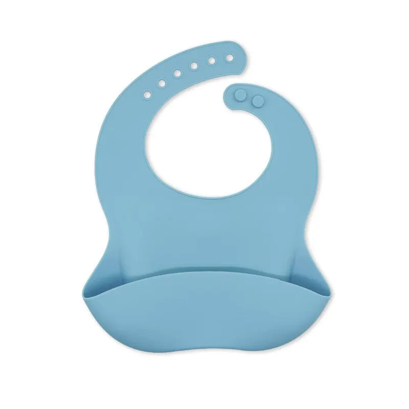 Silicone Baby Bib – Adjustable, Waterproof & Easy to Clean