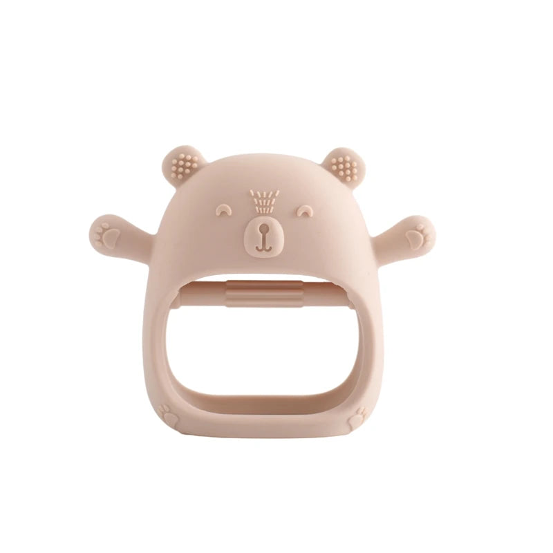 Bear Silicone Teether – Soft, BPA-Free & Baby Safe