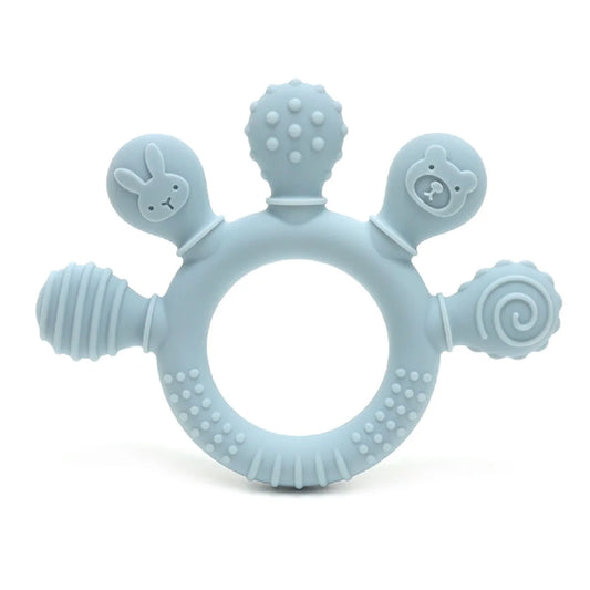 Textured Silicone Baby Teether – BPA-Free & Safe for Gums